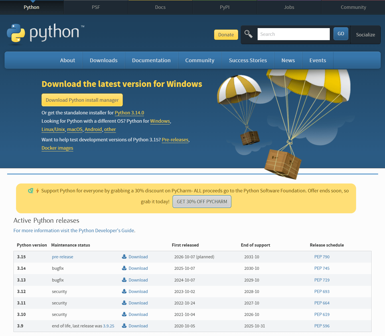 Python Download Portal